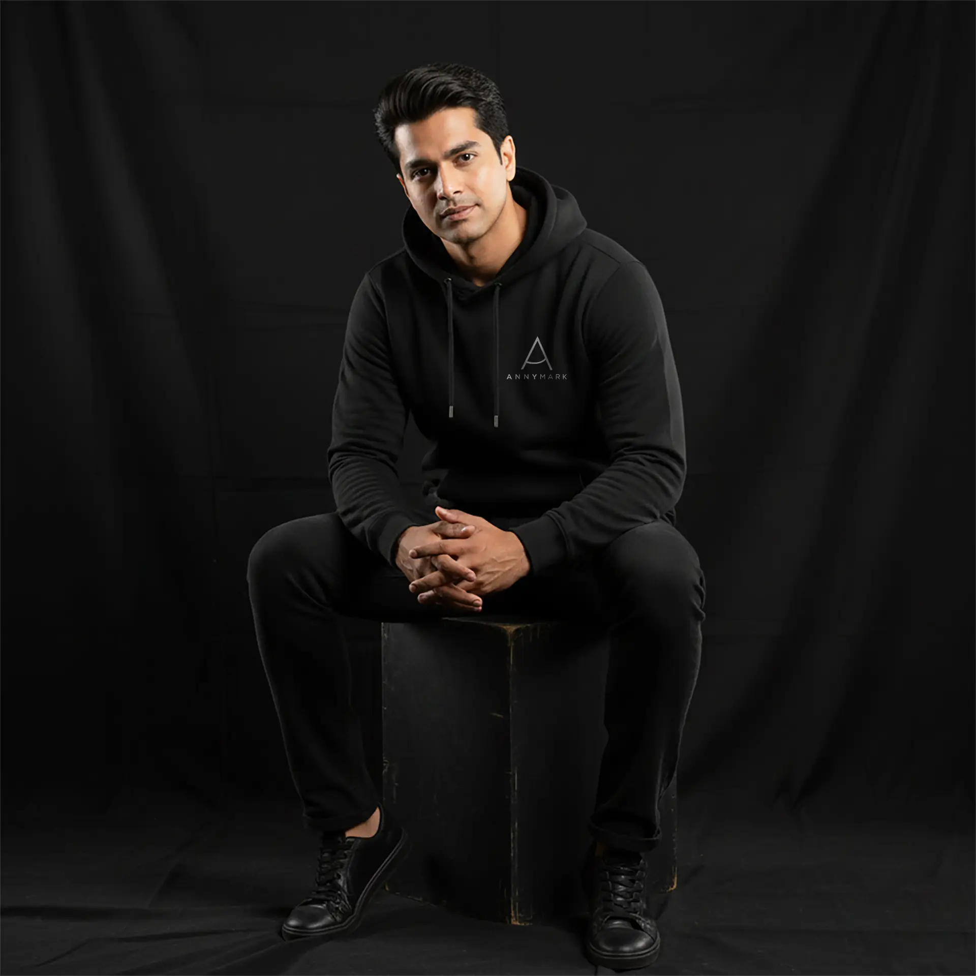 “BHU” Black Pullover Hoodie